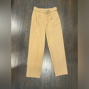 Khaki belted dress pant from Open Edit size XS